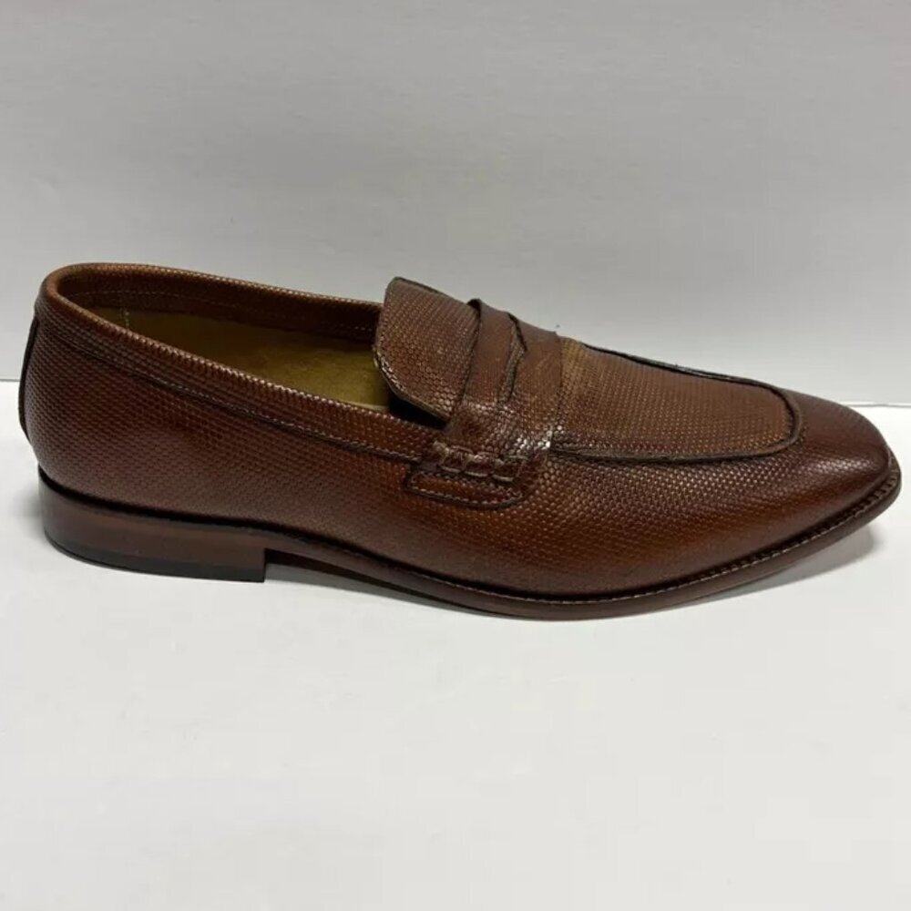 Steve Madden Men’s Ancher Cognac Penny Loafers, Size 10 M